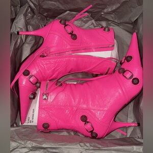 Balenciaga Hot Pink Heeled Boots